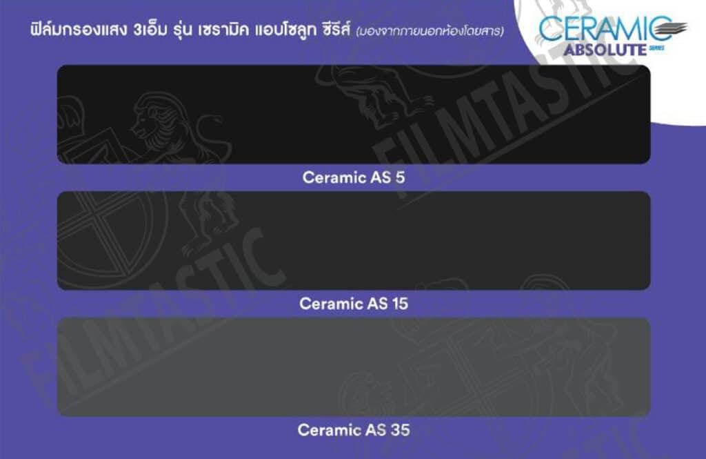 ความเข้มฟิล์ม3M เซรามิค