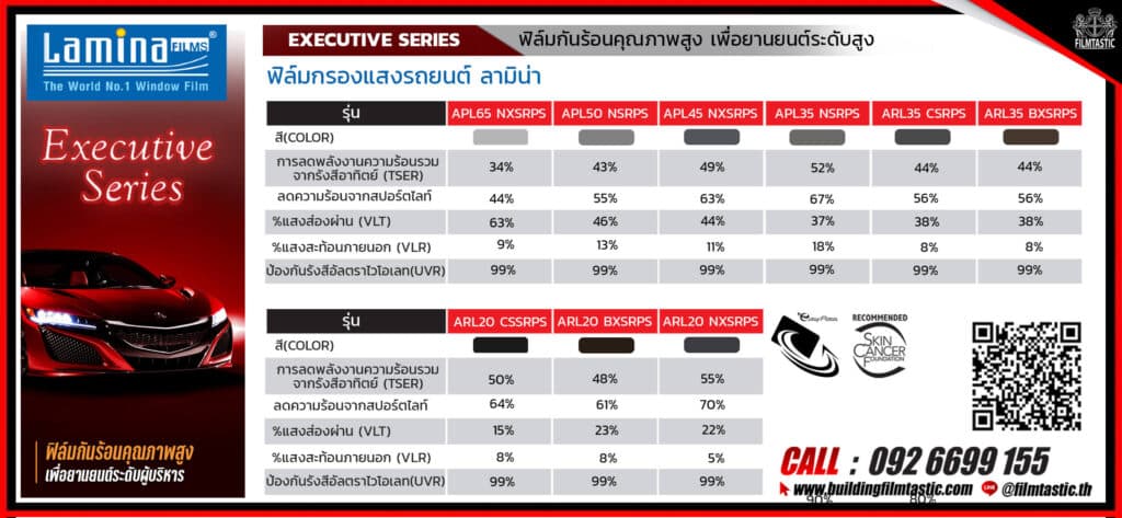 ฟิล์ม Lamina Executive series