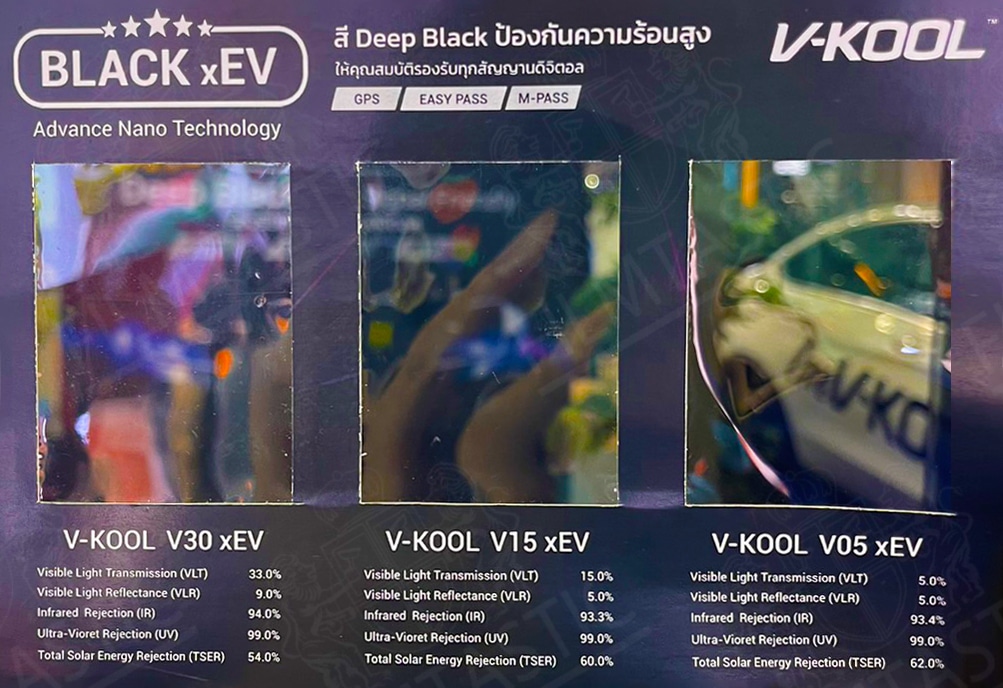 ฟิล์ม v kool black xev