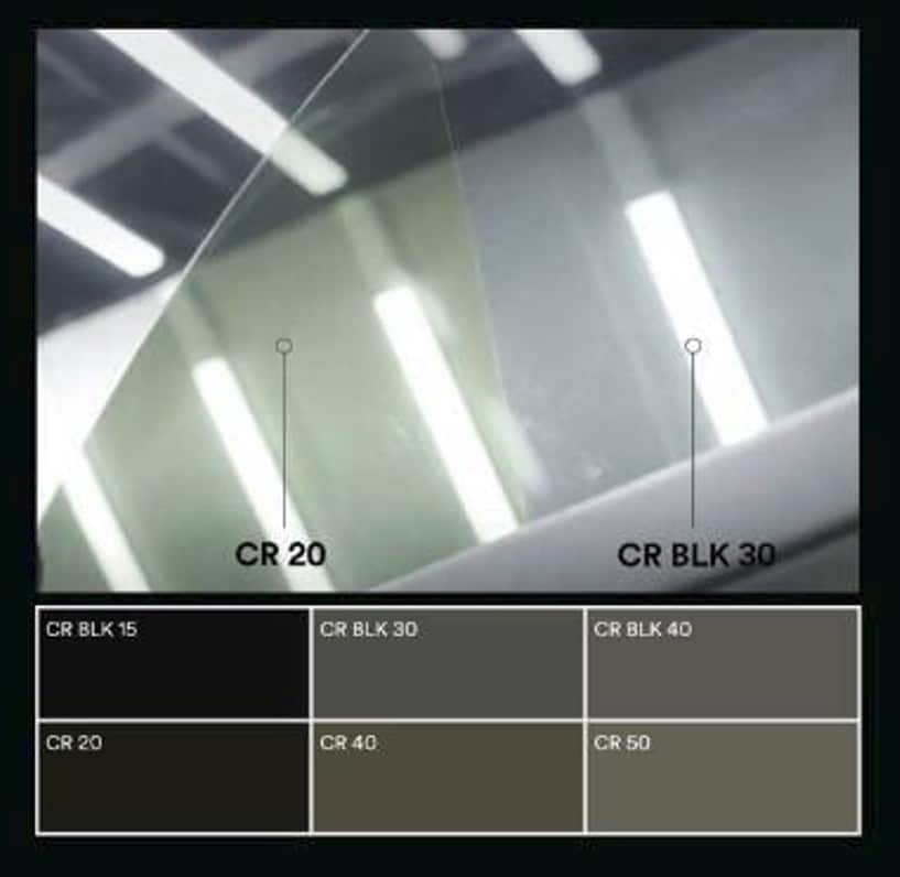 เปรียบเทียบความเข้ม กับ CR blk กับ cr